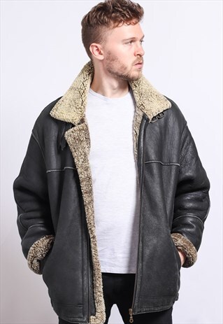 VINTAGE LEATHER AVIATOR JACKET