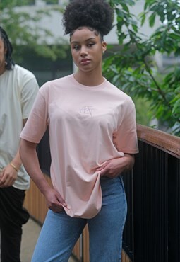 FA PASTELS Short sleeved T-shirt in Blush Pink