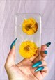 IPHONE X AND XS PRESSED COSMOS FLOWERS CLEAR CASE