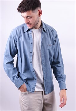 Vintage Sergio Tacchini Long Sleeve Shirt in Blue