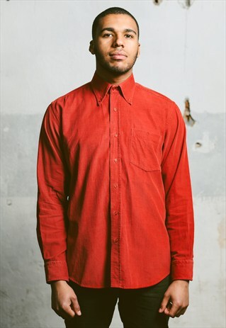 VINTAGE 90S CORDUROY OXFORD SHIRT