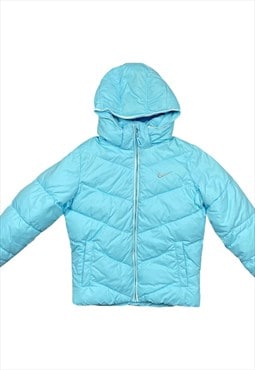 Nike Vintage Girls Baby Blue Puffer Jacket