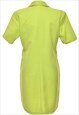 VINTAGE EMBROIDERED LIGHT GREEN FLORAL COAT DRESS - L