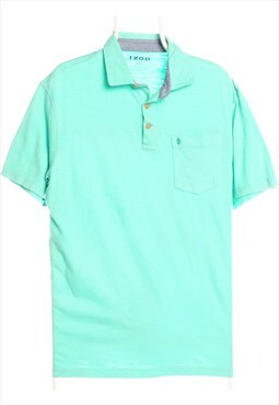 Vintage 90's Izod Polo Shirt Short Sleeve Button Up Plain Tu