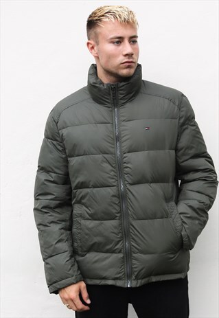 OLIVE TOMMY HILFIGER PUFFER JACKET