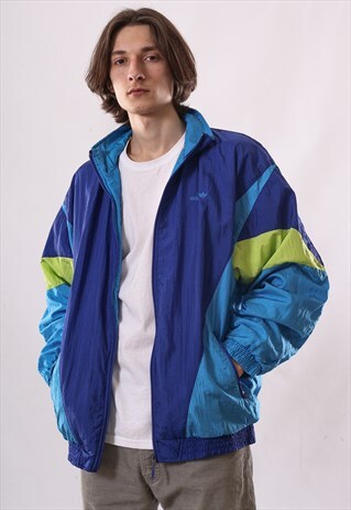 90'S VINTAGE MENS ADIDAS ORIGINALS WINDBREAKER SUIT JACKET