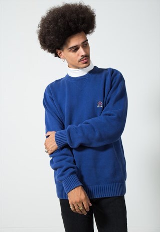 ON SALE VINTAGE 80S TOMMY HILFIGER KNITWEAR JUMPER / S0446