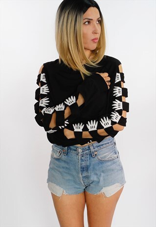 CROP TOP SWEATSHIRT