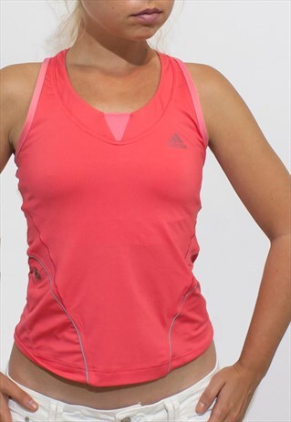 FITNESS CLIMACOOL ADIDAS HALTERNECK TOP/BRA PINK