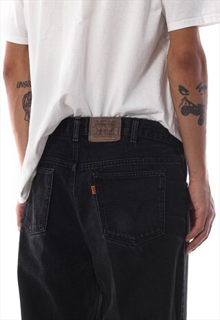 VINTAGE LEVIS JEANS 80S GREY / ORANGE TAB