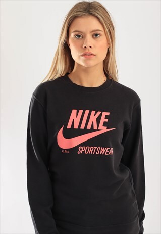 VINTAGE NIKE BIG LOGO SWEATSHIRT BLACK