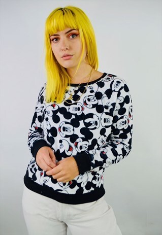 VINTAGE DISNEY MICKEY MOUSE FLEECE SWEATSHIRT