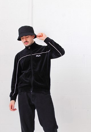 VINTAGE FILA VELOUR TRACK JACKET