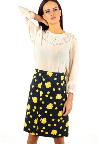 VINTAGE PATTERNED SKIRT ACSK19