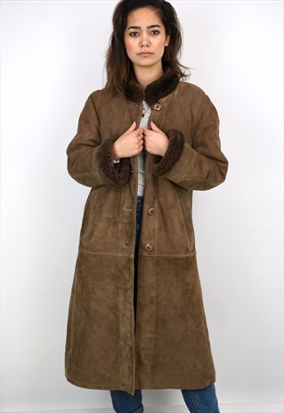 VINTAGE 90'S SHEARLING COAT