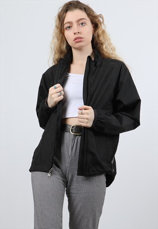 NIKE XS BLACK WINDBREAKER JACKET