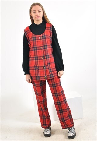 VINTAGE 90'S CO-ORDINATES TROUSERS AND BLOUSE