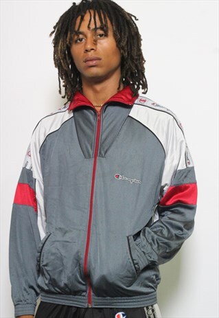 VINTAGE CHAMPION TAPE LOGO TRACK JACKET