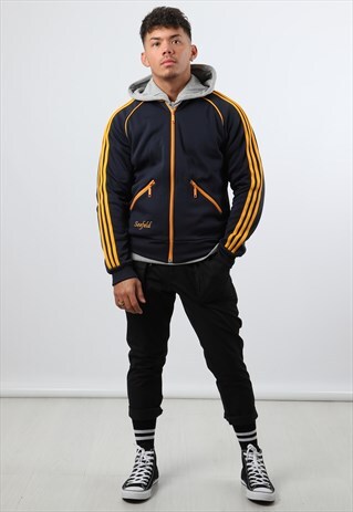 VINTAGE ADIDAS NAVY TRACK JACKET