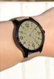 Beige & Black Classic Watch