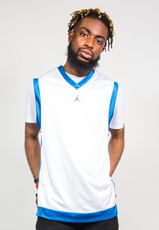 90'S NIKE AIR JORDAN WHITE BASKETBALL VEST JERSEY