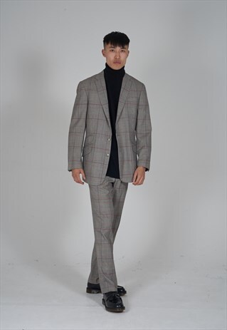 VINTAGE RARE DOLCE & GABBANA PRINCE OF WALES CHECK SUIT