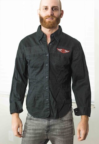 VINTAGE HARLEY DAVIDSON SHIRT LOGO 90S M 10