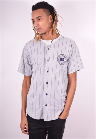 RUSSELL ATHLETIC MENS VINTAGE JERSEY LARGE GREY 90'S