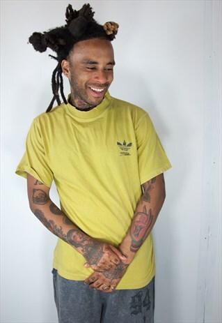 ADIDAS VINTAGE YELLOW T SHIRT
