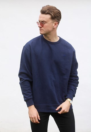 CHAMPION USA MINIMALIST NAVY BLUE SWEATSHIRT