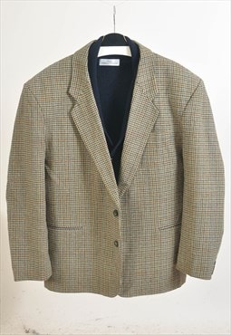 Vintage 90s tweed blazer jacket