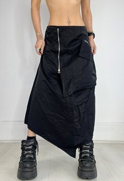 Vintage 90S Skirt Midi Layered Archive Grunge Punk Y2k Long