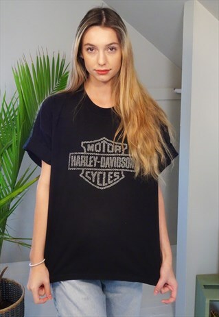 UNISEX USA BIKER LOGO T-SHIRT