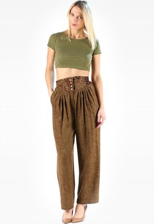 BAGGY TROUSERS LOOSE PANTS HIGH WAIST
