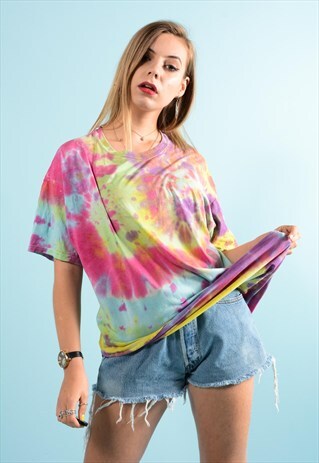 VINTAGE TIE DYE FESTIVAL TEE SHIRT