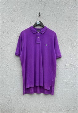 Polo Ralph Lauren Purple Short Sleeved Polo Shirt 