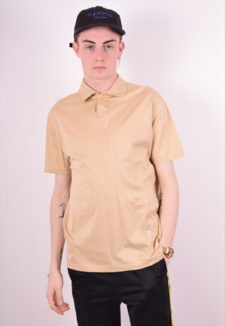 VERSACE MENS VINTAGE POLO SHIRT LARGE GOLD 90'S
