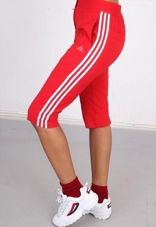VINTAGE RED ADIDAS TRACK PANT