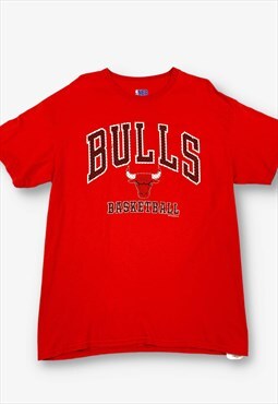Vintage NBA Chicago Bulls Graphic T-Shirt Red Large BV20138