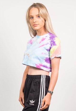 90'S TIE DYE CROPPED T-SHIRT