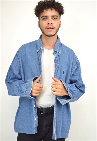 VINTAGE 90S POLO RALPH LAUREN DENIM SHIRT