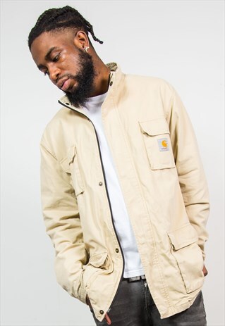 CARHARTT BEIGE WORKWEAR JACKET