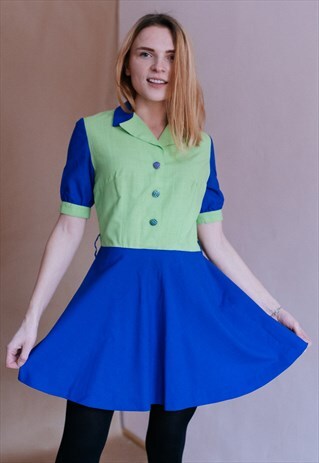 VINTAGE 70S PETITE MINI DRESS