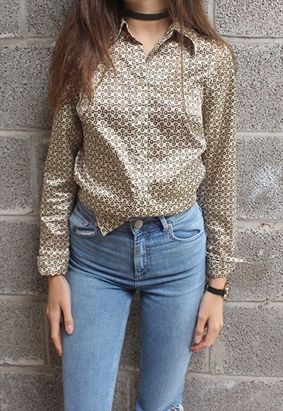 GOLD PATTERNED SHIRT