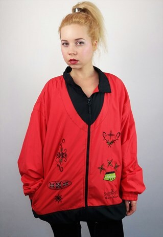 ETIREL VINTAGE UNISEX ZIP-UP SHELL JACKET/ WINDBREAKER