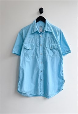 Vintage Versace Jeans Couture Blue Shortsleeve Shirt