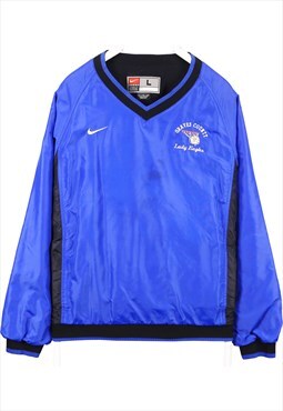Vintage 90's Nike Windbreaker Jacket Swoosh Pullover Blue