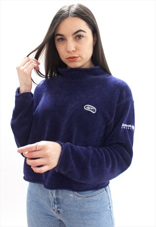 90'S RARE VINTAGE BLUE KNIT SWEATSHIRT