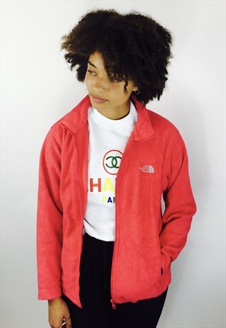 NORTH FACE PINK FLEECE JACKET