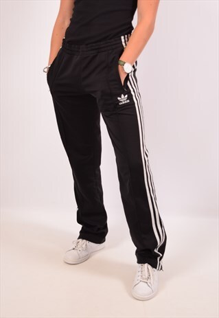 VINTAGE ADIDAS TRACKSUIT TROUSERS BLACK